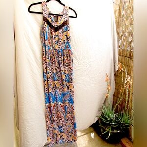 Lush Geometric Maxi Dress